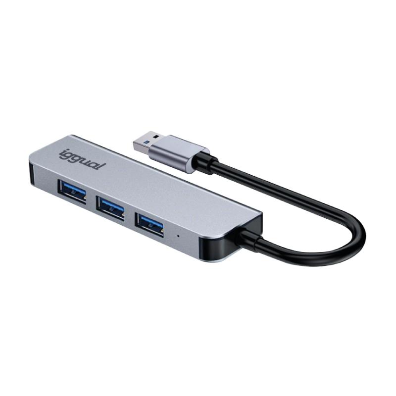 Infortisa Image 1 - iggual Hub USB-A 3.0 x 4 puertos USB-A 3.0
