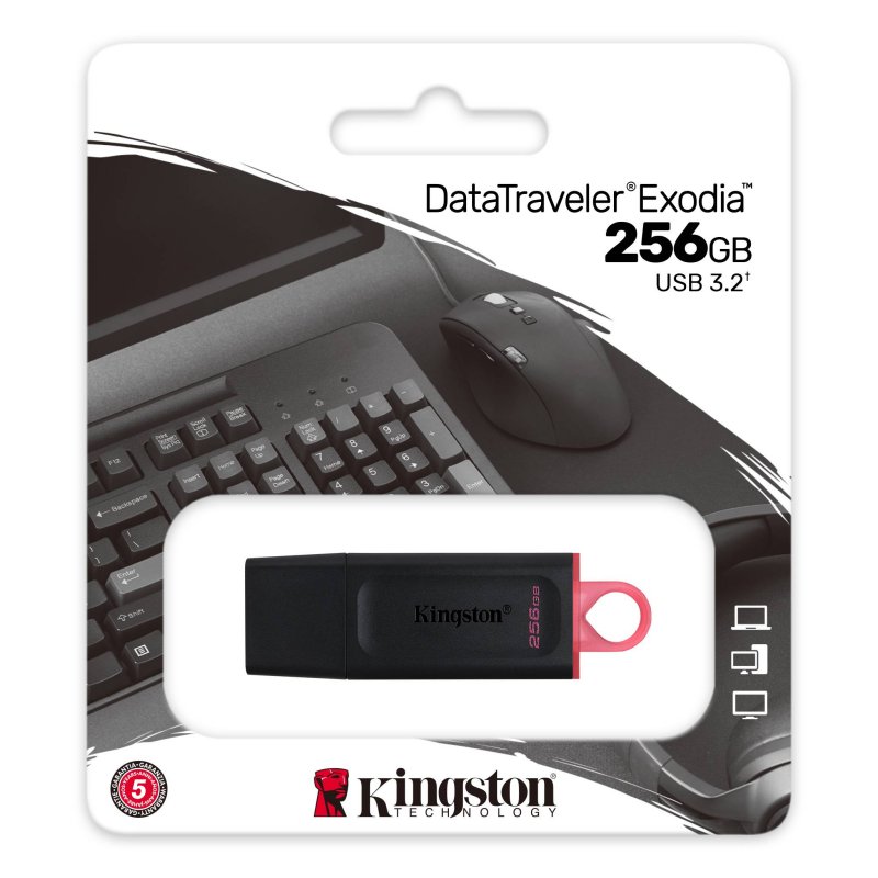 Infortisa Image 2 - Kingston DataTraveler DTX 256GB USB 3.2 Gen1 Negro