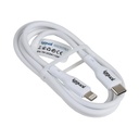 Infortisa Image 1 - iggual cable USB-C/Lightning 100 cm blanco Q3.0 3A