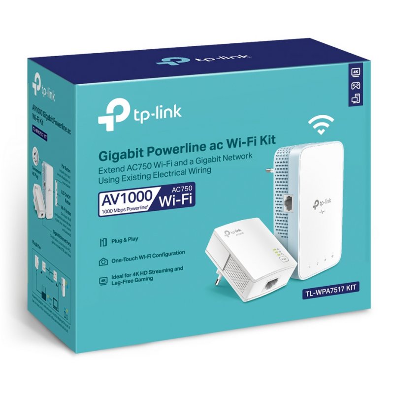 Infortisa Image 2 - TP-Link TL-WPA7517 KIT PWRL ac WiFi AV1000 GbE