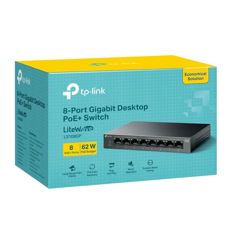 Infortisa Image 3 - TP-Link LS108GP Switch 8xGb PoE+ 62W Desktop