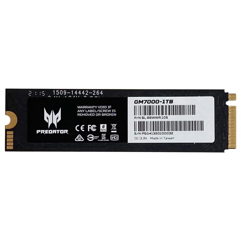 Infortisa Image 1 - ACER PREDATOR SSD GM-7000 1Tb PCIe NVMe Gen4