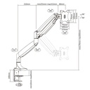 Infortisa Image 2 - TooQ Soporte mesa incli/gira 1 brazo 13" a 32"