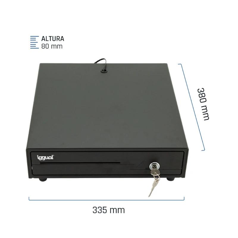 Infortisa Image 1 - iggual Cajón Portamonedas IRON-10 38cm 4+6 negro