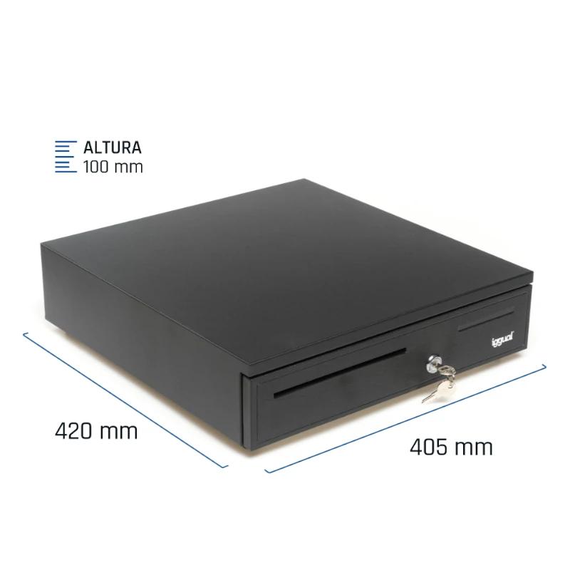 Infortisa Image 1 - iggual Cajón Portamonedas IRON-50 42cm 5+8 negro