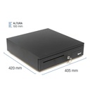 Infortisa Image 1 - iggual Cajón Portamonedas IRON-50 42cm 5+8 negro