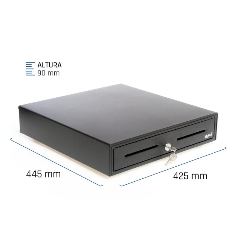 Infortisa Image 1 - iggual Cajón Portamonedas IRON-70 44,5cm 5+8 negro