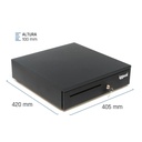 Infortisa Image 1 - iggual Cajón Portamonedas IRON-35 42cm 5+6 negro