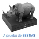 Infortisa Image 2 - iggual Cajón portamonedas IRON-HD 41cm 5+8 negro