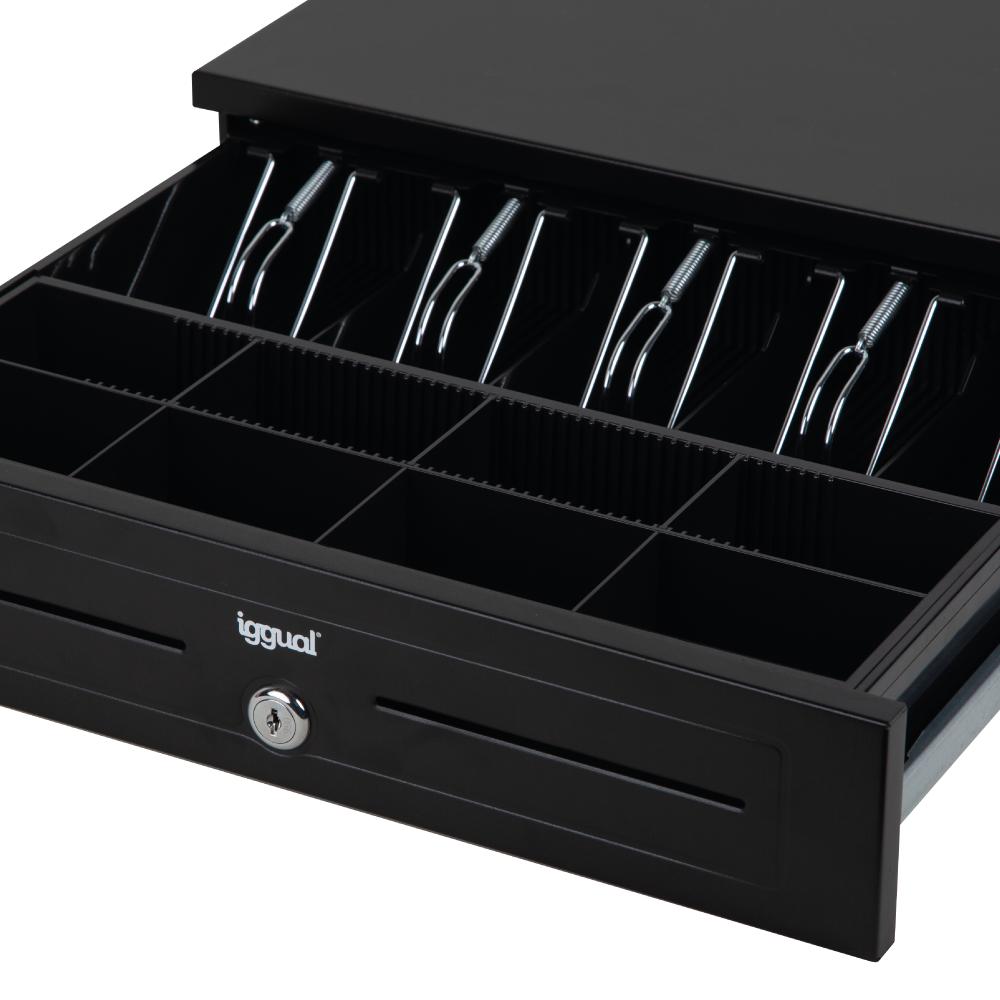 Infortisa Image 5 - iggual Cajón portamonedas IRON-HD 41cm 5+8 negro