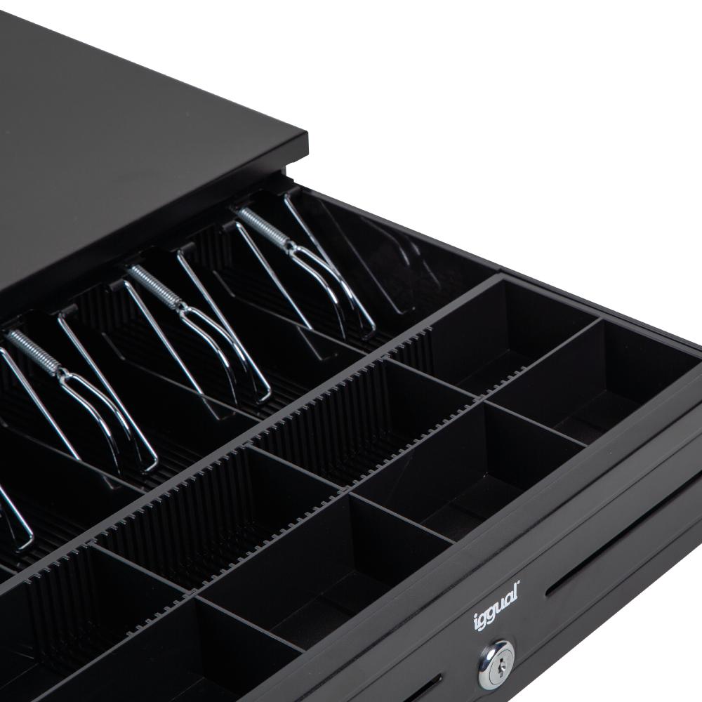 Infortisa Image 6 - iggual Cajón portamonedas IRON-HD 41cm 5+8 negro