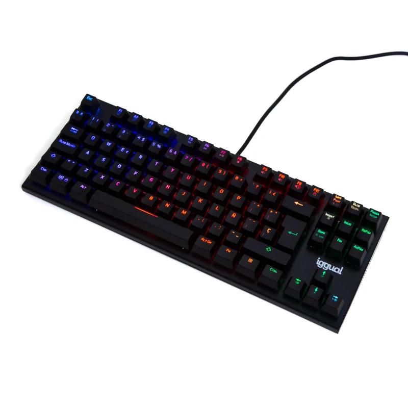 Infortisa Image 1 - iggual Teclado gaming TKL mecánico ONYX RGB negro