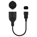 Infortisa Image 1 - Nanocable Cable Adaptador C14/M a CEE7/H, 25cm