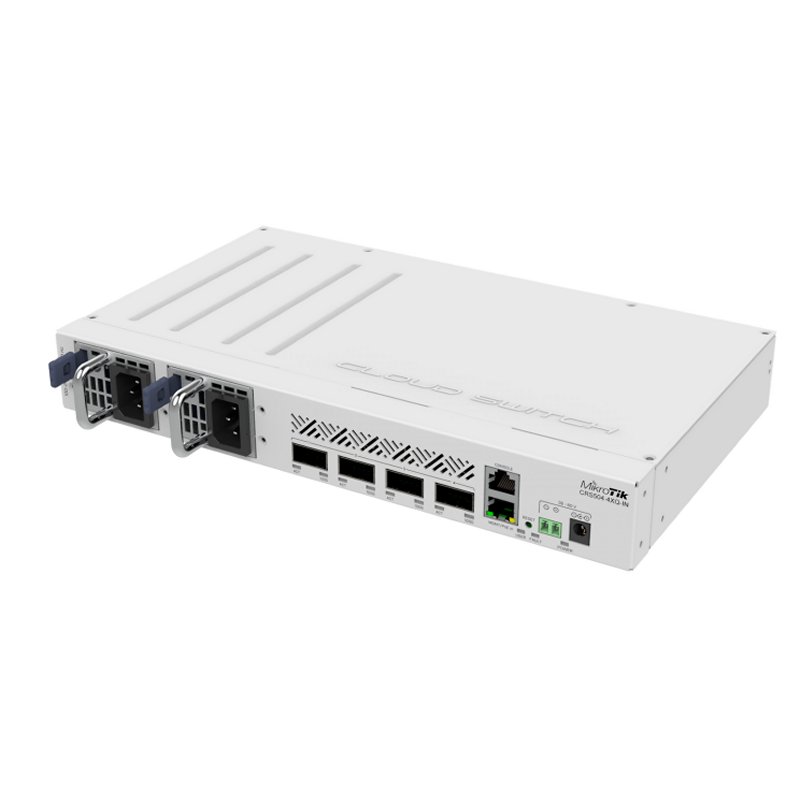 Infortisa Image 1 - MikroTik CRS504-4XQ-IN Switch 4xQSFP28 1x100MbE