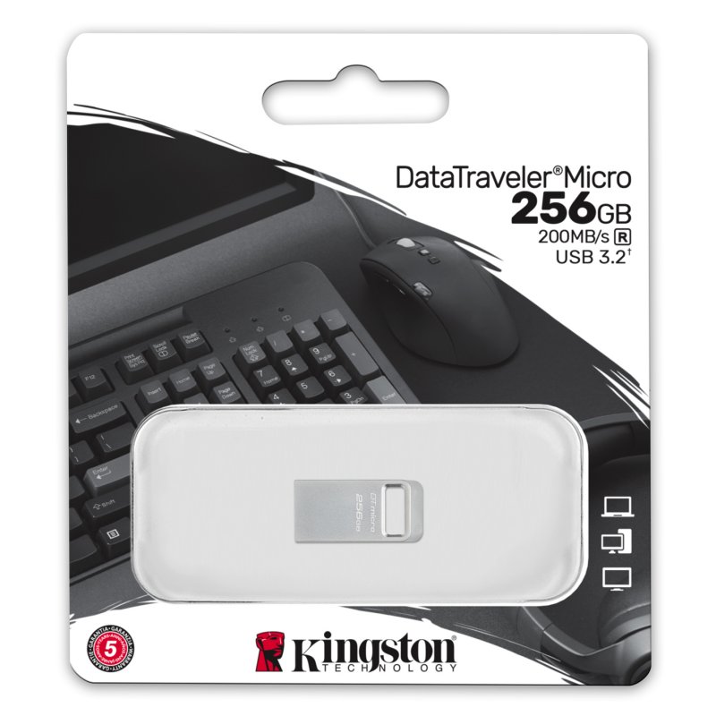 Infortisa Image 3 - Kingston DataTraveler DTMC3G2 256GB Metal USB3.2