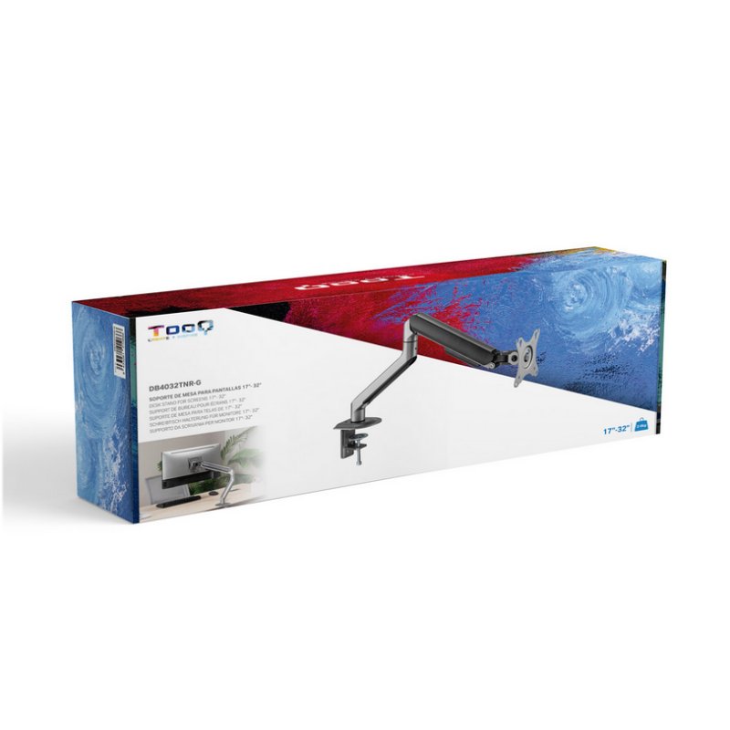Infortisa Image 3 - Tooq DB4032TNR-G  Soporte mesa monitor/tv 17-32"
