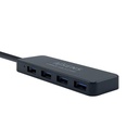 Infortisa Image 1 - Aisens Hub USB 3.0 tipo A/M-4xtipo A/H negro 30cm