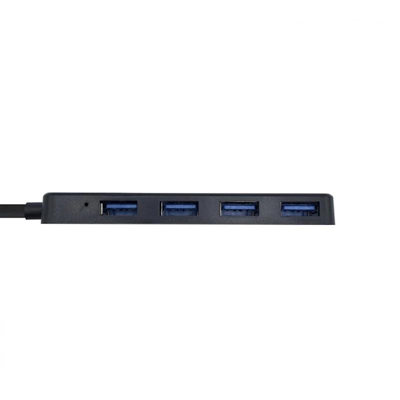 Infortisa Image 2 - Aisens Hub USB 3.0 tipo A/M-4xtipo A/H negro 30cm
