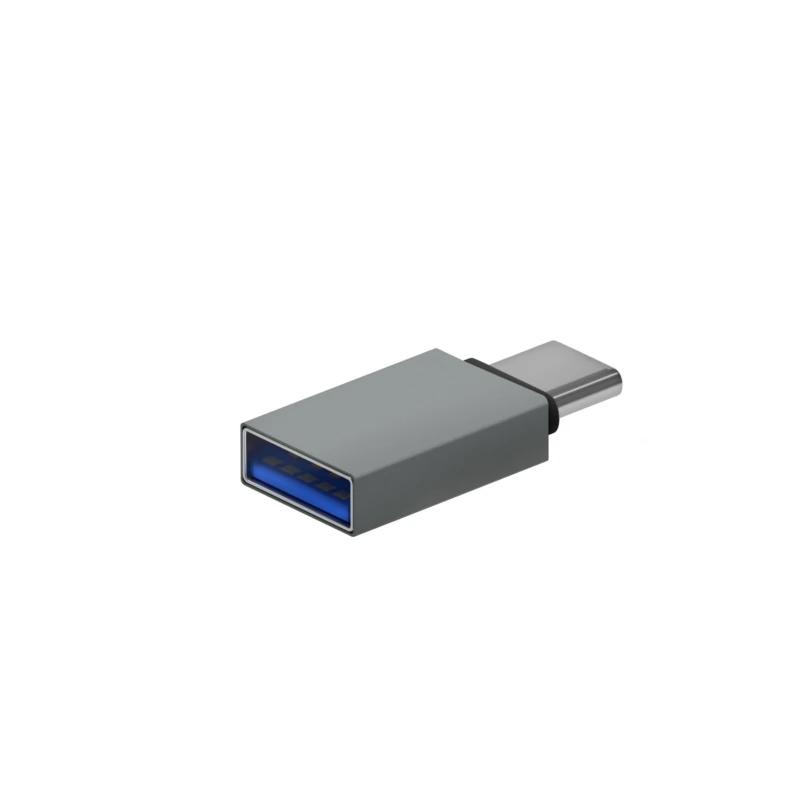 Infortisa Image 3 - Aisens Mini Adaptador USB 3.2 Gen1 3A CM-AH Gris