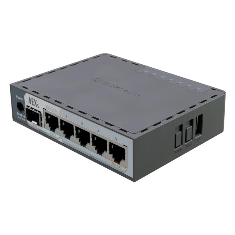 Infortisa Image 1 - Mikrotik E60iUGS hEX Router 5xGbE PoE-I/O 1x2.5SFP