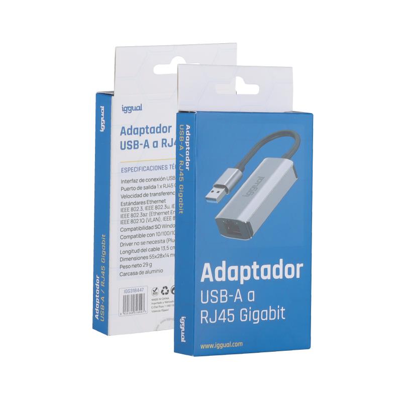 Infortisa Image 2 - iggual Adaptador USB-A 3.0 a RJ45 Gigabit