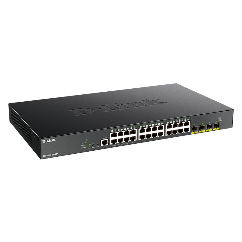 Infortisa Image 1 - D-Link DGS-1250-28XMP/E Switch 24xGb PoE 4x10Gb