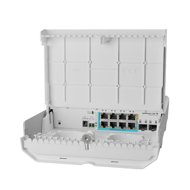 Infortisa Image 1 - Mikrotik CSS610-1Gi-7R-2S Outdoor NetPower Lite 7R
