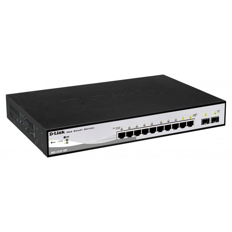 Infortisa Image 1 - D-Link DGS-1210-10P/E Switch 8xGB PoE 2xSFP