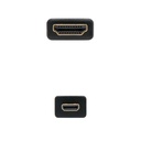 Infortisa Image 2 - Nanocable Cable Micro HDMI 1.4  A/M-D/M 0.8 M