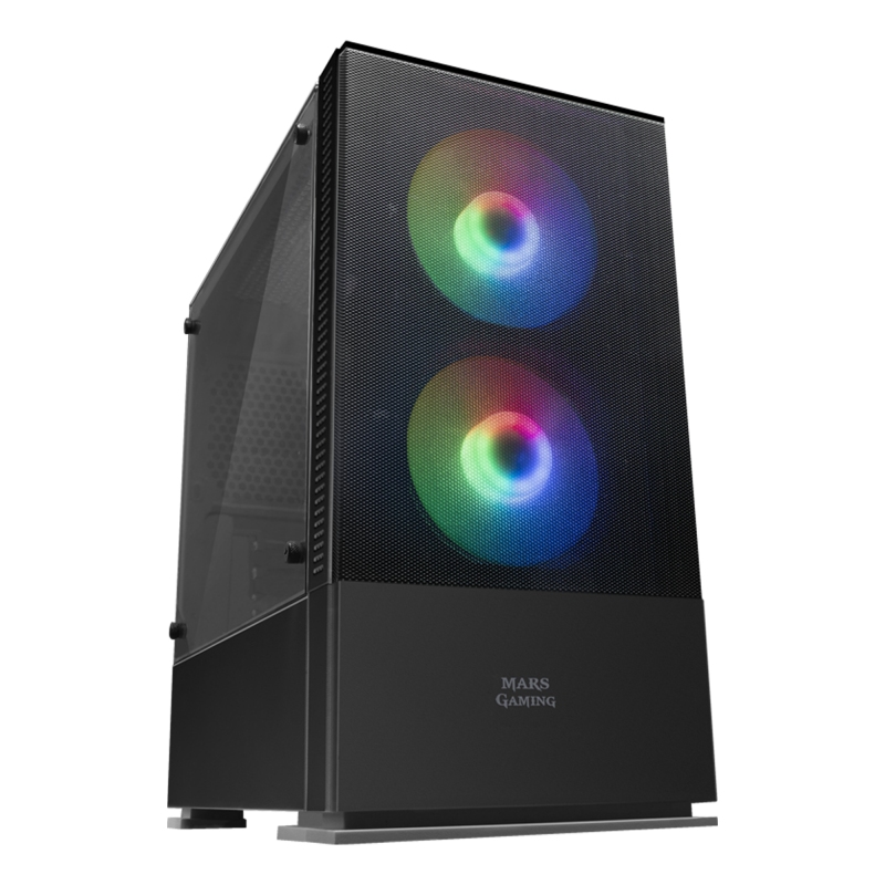 Infortisa Image 1 - Mars Gaming Caja MCZ PREMIUM M-ATX 2X FRGB Negra