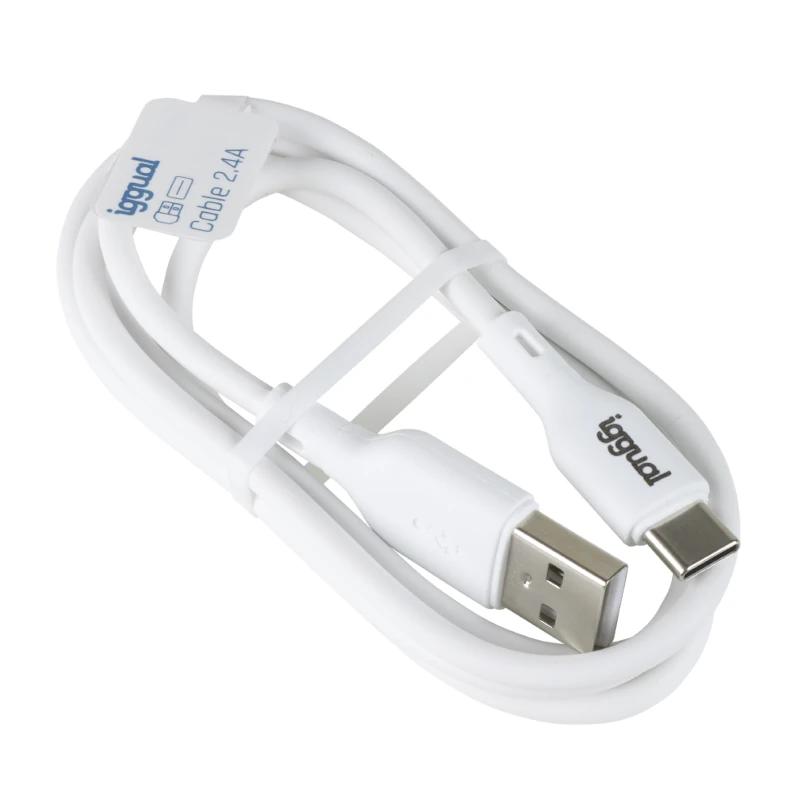 Infortisa Image 1 - iggual cable USB-A/USB-C 100 cm blanco