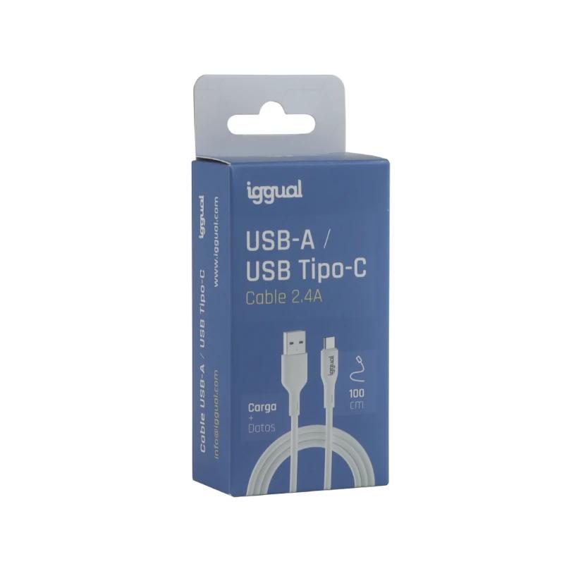 Infortisa Image 2 - iggual cable USB-A/USB-C 100 cm blanco