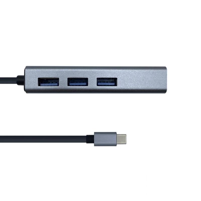 Infortisa Image 1 - Aisens Conversor USB 3.1 Ethernet + 3 USB3.0 gris