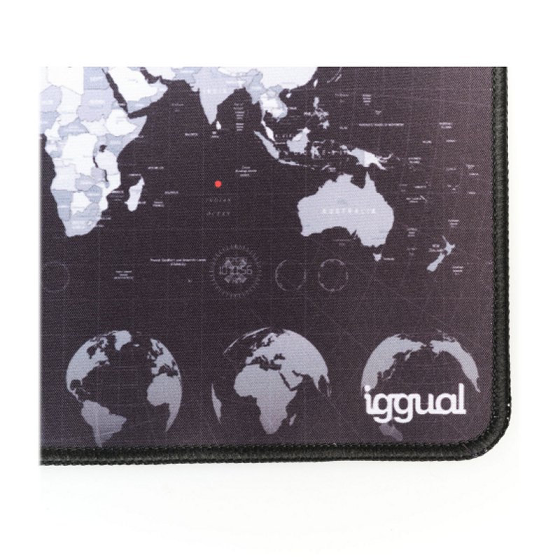 Infortisa Image 2 - iggual Alfombrilla mapamundi ratón 30x25 cm