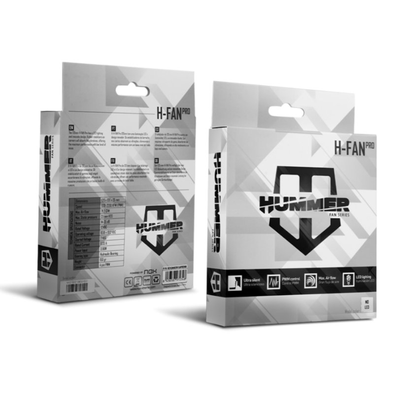 Infortisa Image 3 - NOX Ventilador Hummer H-FAN PRO 120 mm PWM