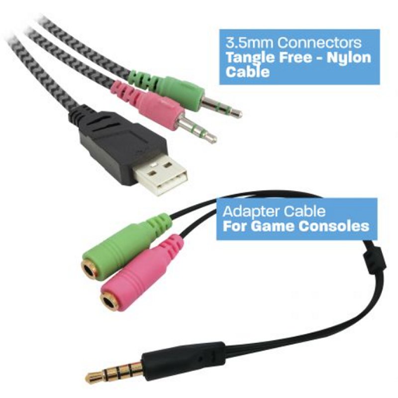 Infortisa Image 2 - Ewent Auricular PL3321 iluminación LED RGB