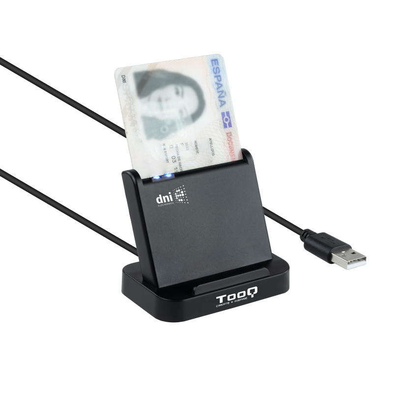 Infortisa Image 1 - Tooq Lector de tarjetas DNIE VISION USB 2.0