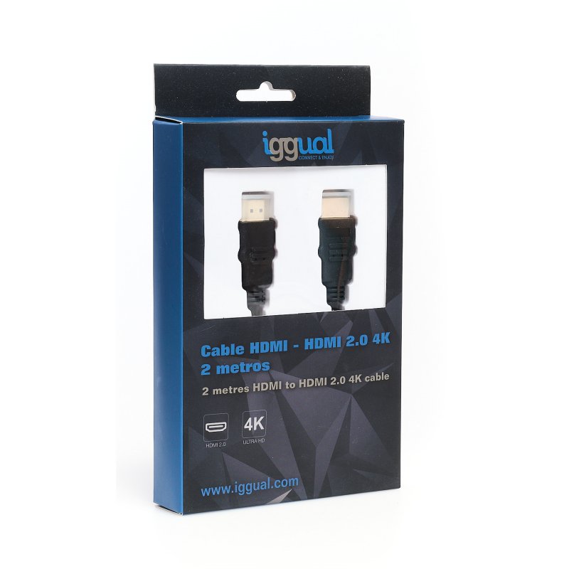 Infortisa Image 2 - iggual Cable HDMI - HDMI 2.0 4K@60Hz 2 metros