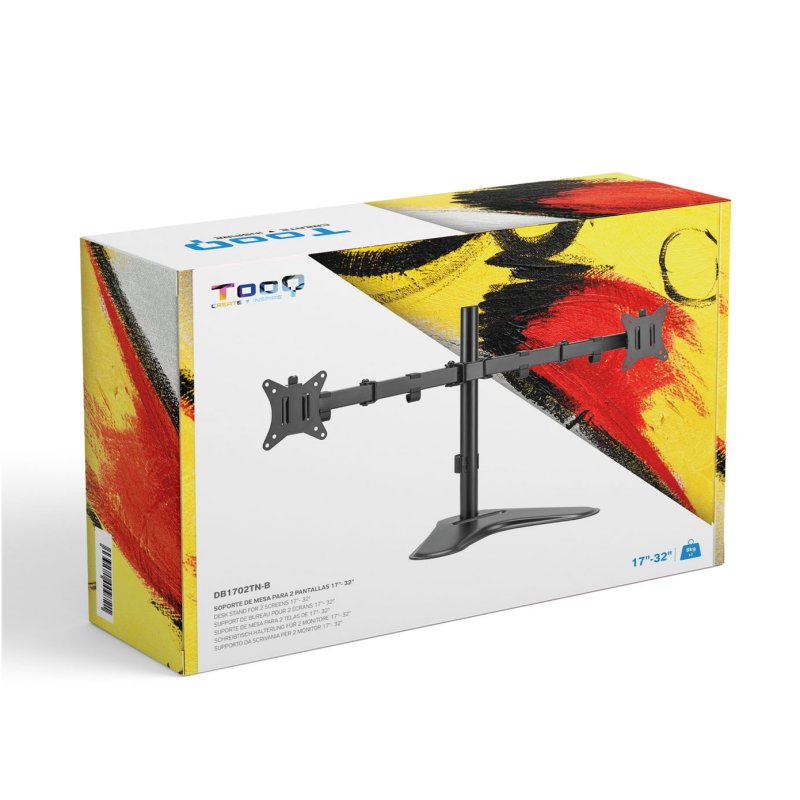 Infortisa Image 1 - Tooq Soporte mesa DB1702TN-B 2 brazos 17-32"