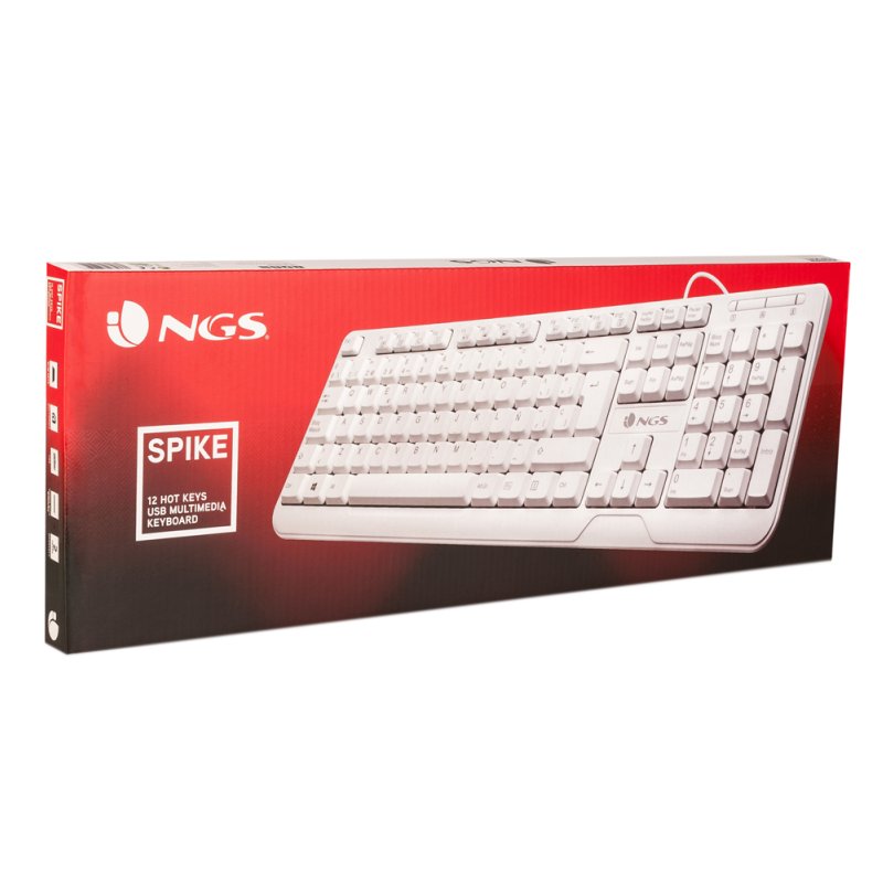 Infortisa Image 1 - NGS teclado USB SPIKE 12 teclas multimedia