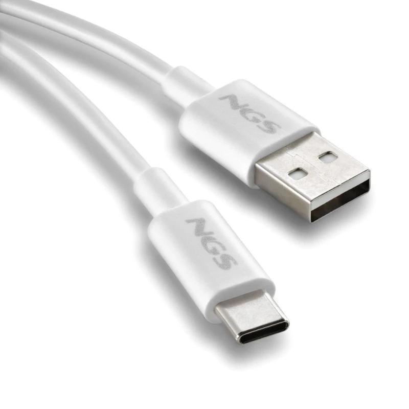 Infortisa Image 2 - NGS CABLE CARGA RAPIDA USB-A A USB-C 1M BLANCO