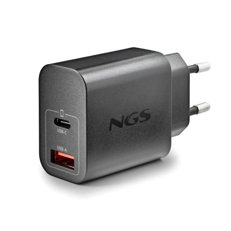 Infortisa Image 1 - NGS CARGADOR GAN ULTRARAPIDO 20W USB-C+ USB-A