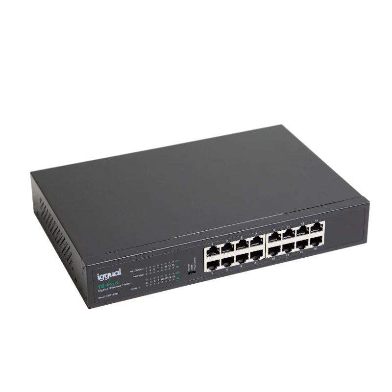 Infortisa Image 1 - iggual Switch Gigabit 16 puertos 1000Mbps GES16000