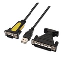 Infortisa Image 1 - Nanocable Adaptador Usb a Serie  DB9M/25H