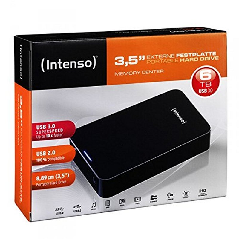 Infortisa Image 1 - Intenso HDD Externo 6031514 6TB 3.5" USB 3.0 Negro