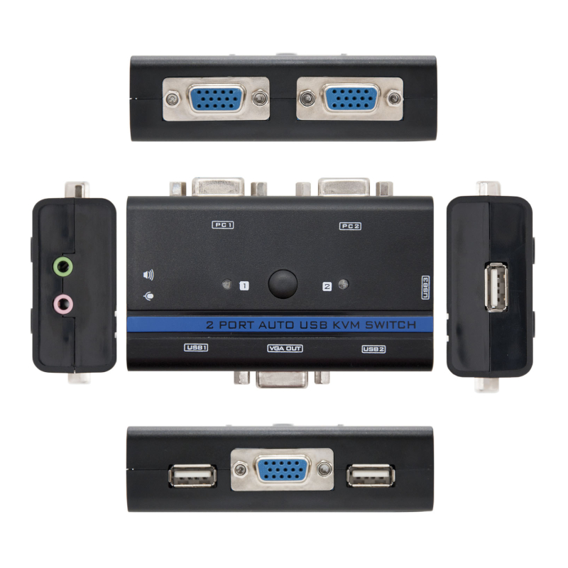 Infortisa Image 1 - Nanocable KVM Switch VGA USB 1u-2PC+Cable