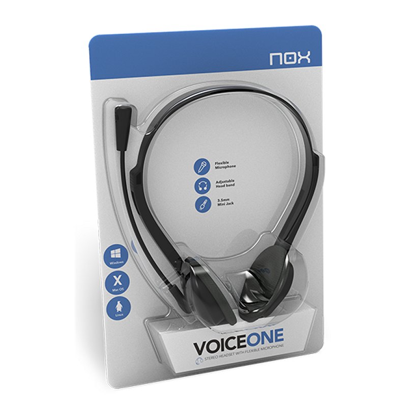 Infortisa Image 3 - NOX Auricular Stereo con micro flex.VOICE ONE