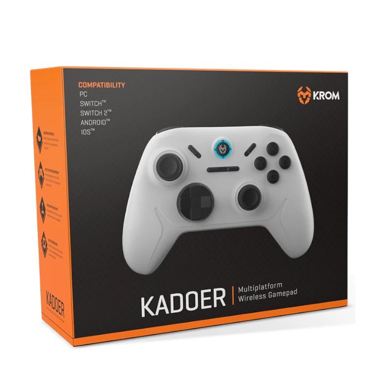 Infortisa Image 3 - KROM Gamepad KADOER Wireless Mult Plat. 5.0 Blanco