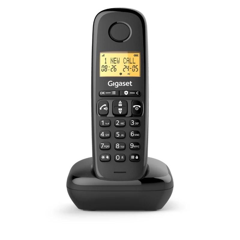 Infortisa Image 1 - Gigaset Basic 100 Inalámbrico DECT Negro Duo