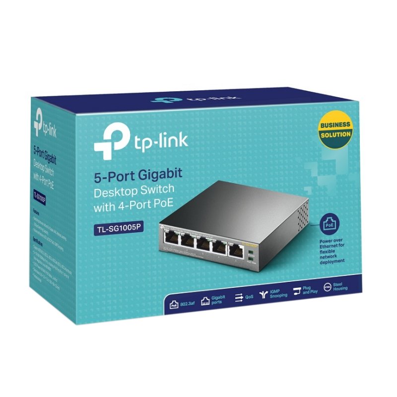 Infortisa Image 3 - TP-LINK TL-SG1005P Switch 5xGB 4xPoE